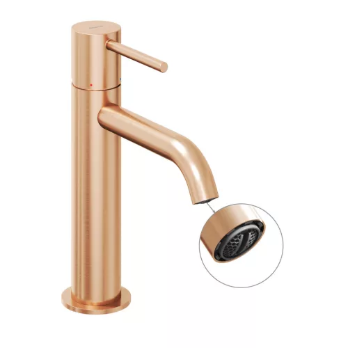 Espirit álló mosdócsaptelep 190 mm leeresztő nélkül ES 012.60RGB, rose gold
