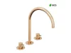 Espirit álló mosdócsaptelep, 3 furatos 270 mm leeresztő nélkül ES 018.60RGB, rose gold
