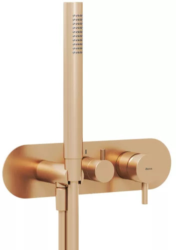 Espirit falba süllyesztett csaptelep szettel, háromutas, belső egység nélkül ES 068.60RGB.O3.RB07D.+S, rose gold