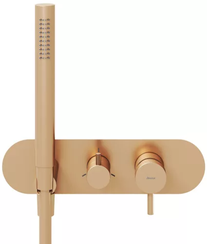 Espirit falba süllyesztett csaptelep szettel, háromutas, belső egység nélkül ES 068.60RGB.O3.RB07D.+S, rose gold