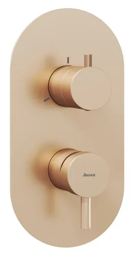 Espirit falba süllyesztett csaptelep, háromutas, belső egység nélkül ES 068.60RGB.O3.RB07F, rose gold