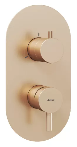Espirit falba süllyesztett csaptelep, háromutas, belső egység nélkül ES 068.60RGB.O3.RB07F, rose gold