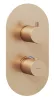 Espirit falba süllyesztett termosztátos csaptelep, kétutas, beslő egység nélkül ES 063.60RGB.O2.RB07C, rose gold