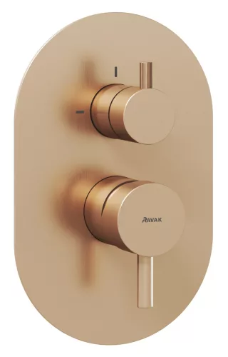 Espirit falba süllyesztett csaptelep, kétutas, belső egység nélkül ES 065.60RGB.O2.RB07E, rose gold