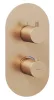 Espirit termosztátos falba süllyesztett csaptelep, háromutas, belső egység nélkül ES 067.60RGB.O3.RB07C, rose gold