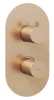 Espirit termosztátos falba süllyesztett csaptelep, háromutas, belső egység nélkül ES 067.60RGB.O3.RB07C, rose gold
