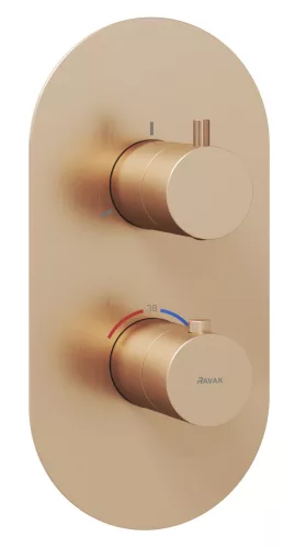 Espirit termosztátos falba süllyesztett csaptelep, háromutas, belső egység nélkül ES 067.60RGB.O3.RB07C, rose gold