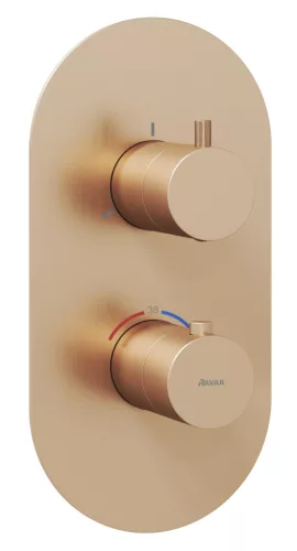 Espirit termosztátos falba süllyesztett csaptelep, háromutas, belső egység nélkül ES 067.60RGB.O3.RB07C, rose gold