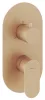 Eleganta falba süllyesztett csaptelep, háromutas, belső egység nélkül EL 068.60RGB.O3.RB07F, rose gold