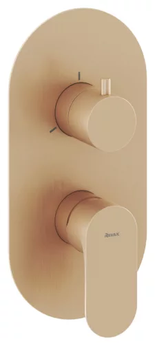 Eleganta falba süllyesztett csaptelep, háromutas, belső egység nélkül EL 068.60RGB.O3.RB07F, rose gold