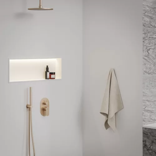 Eleganta falba süllyesztett csaptelep, kétutas, belső egység nélkül EL 065.60RGB.O2.RB07E, rose gold