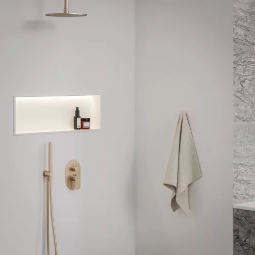 Eleganta falba süllyesztett csaptelep, kétutas, belső egység nélkül EL 065.60RGB.O2.RB07E, rose gold