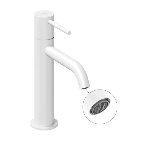 Espirit álló mosdócsaptelep BeCool 190 mm leeresztő nélkül ES 012.11WV, White Velvet