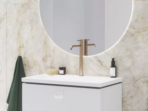 Espirit álló mosdócsaptelep BeCool 250 mm leeresztő nélkül ES 014.61RGB, rose gold