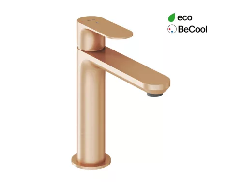 Eleganta álló mosdócsaptelep BeCool 174 mm leeresztő nélkül EL 012.61RGB, rose gold