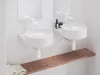 Eleganta álló mosdócsaptelep BeCool 220 mm leeresztő nélkül EL 014.11WV, White Velvet