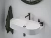 Eleganta álló mosdócsaptelep BeCool 220 mm leeresztő nélkül EL 014.21GB, grafit