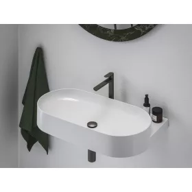   Eleganta álló mosdócsaptelep BeCool 220 mm leeresztő nélkül EL 014.21GB, grafit
