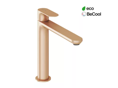 Eleganta álló mosdócsaptelep BeCool 220 mm leeresztő nélkül EL 014.61RGB, rose gold