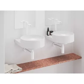   Eleganta álló mosdócsaptelep BeCool 335 mm leeresztő nélkül EL 015.11WV, White Velvet