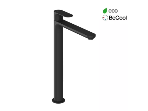 Eleganta álló mosdócsaptelep BeCool 335 mm leeresztő nélkül EL 015.21BLM, matt fekete