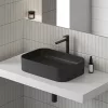 Eleganta álló mosdócsaptelep BeCool 335 mm leeresztő nélkül EL 015.21BLM, matt fekete