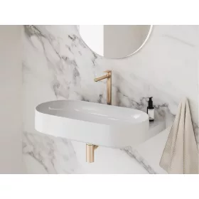   Eleganta álló mosdócsaptelep BeCool 335 mm leeresztő nélkül EL 015.61RGB, rose gold