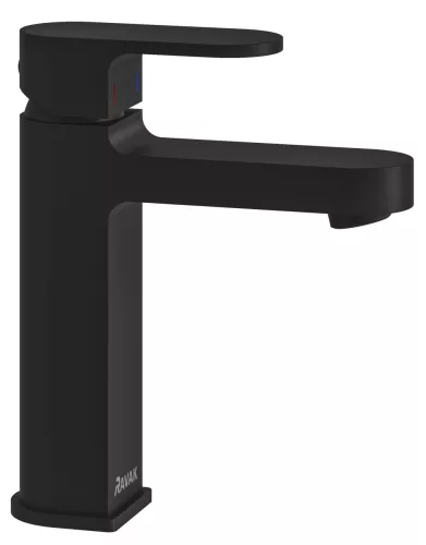 Chrome mosdócsaptelep 180 mm lefolyó nélkül CR 014.20BL, fekete