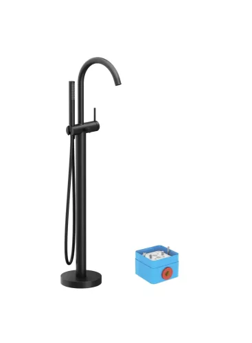 Padlón álló kádcsaptelep FM 082.20BLM.RB07A, matt fekete (R-box nélkül)