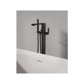   Flat padlón álló kádcsaptelep szettel FL 080.20BLM.RB07A, matt fekete
