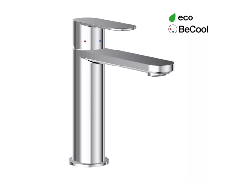Chrome II mosdócsaptelep BeCool 175 mm lefolyó nélkül CR II 014.01CR, króm