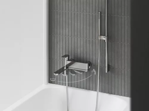 Chrome II kádcsaptelep szett nélkül CR II 022.00CR, króm