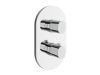 Chrome II termosztátos 2-utas csaptelep, alaptest nélkül CR II 063.00CR.O2.RB071, króm
