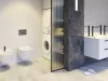 Chrome II bidécsaptelep 135 mm lefolyó nélkül CR II 056.20BL, fekete