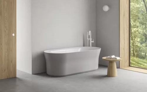 Espirit padlón álló kádcsaptelep szettel ES 080.10WV.RB07G, White Velvet