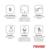 Plan mosdócsaptelep 165 mm, lefolyó nélkül PN 014.20BLM, matt fekete