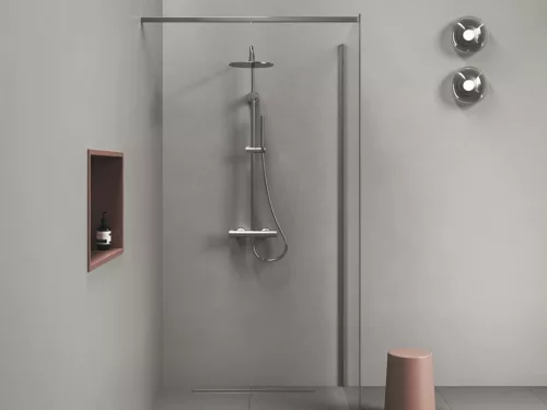 Spring termosztátos  zuhanyoszlop, állítható, zuhanyszettel, króm SG 091.00CR