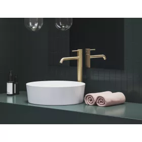   Espirit álló mosdócsaptelep BeCool 340 mm leeresztő nélkül ES 015.61GLB, gold