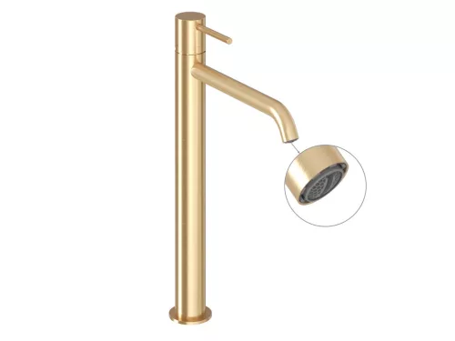Espirit álló mosdócsaptelep BeCool 340 mm leeresztő nélkül ES 015.61GLB, gold
