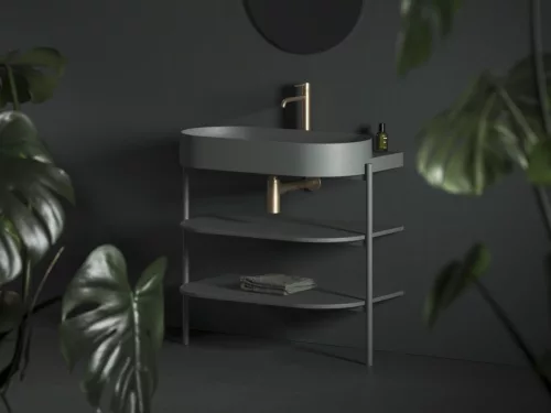 Espirit álló mosdócsaptelep BeCool 340 mm leeresztő nélkül ES 015.61GLB, gold