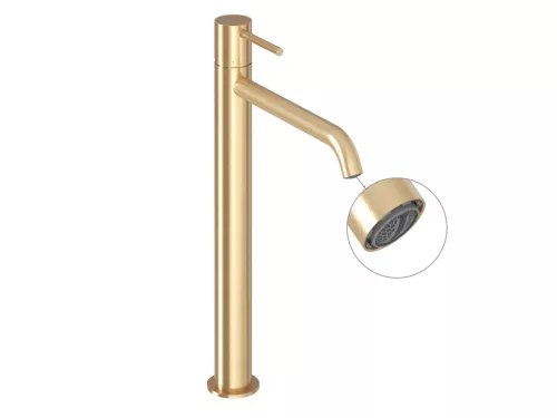 Espirit álló mosdócsaptelep 340 mm leeresztő nélkül ES 015.60GLB, gold