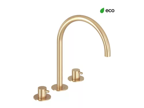 Espirit álló mosdócsaptelep, 3 furatos 270 mm leeresztő nélkül ES 018.60GLB, gold