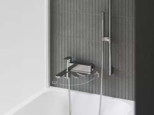 Zuhanyrózsa standard 957.00CR, króm