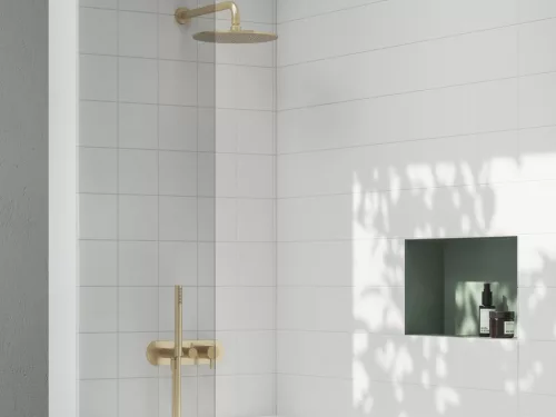 Esőztető zuhanyfej köralakú, 250 mm 980.60GLB, gold