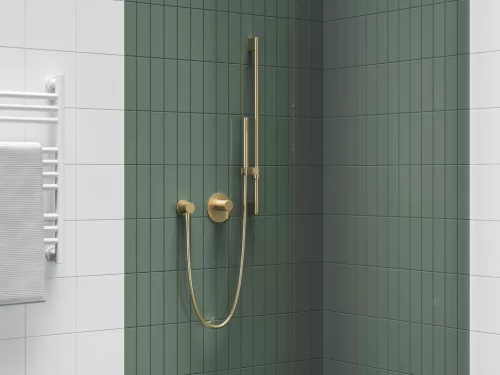 Zuhanygégecső 150 cm, műanyag 913.60GLB, gold