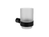 Fold FD 210.20BLM pohártartó üvegpohárral, matt fekete