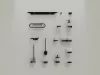 Chrome CR II 211.20BLM üvegpohár, matt fekete