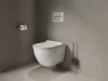 Chrome CR II 410.20GB WC-kefe-tartó kefével és tartállyal, szálcsiszolt grafit