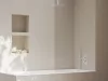 Fali kiállás integrált zuhanyrózsa tartóval 706.10WV, White Velvet