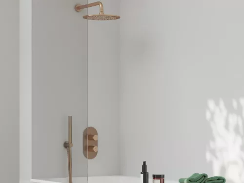 Esőztető zuhanyfej köralakú, 250 mm 980.60RGB, rose gold